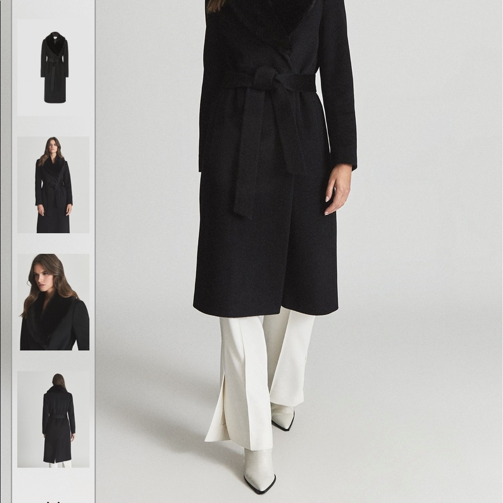 Reiss Pacey Coat black size 2